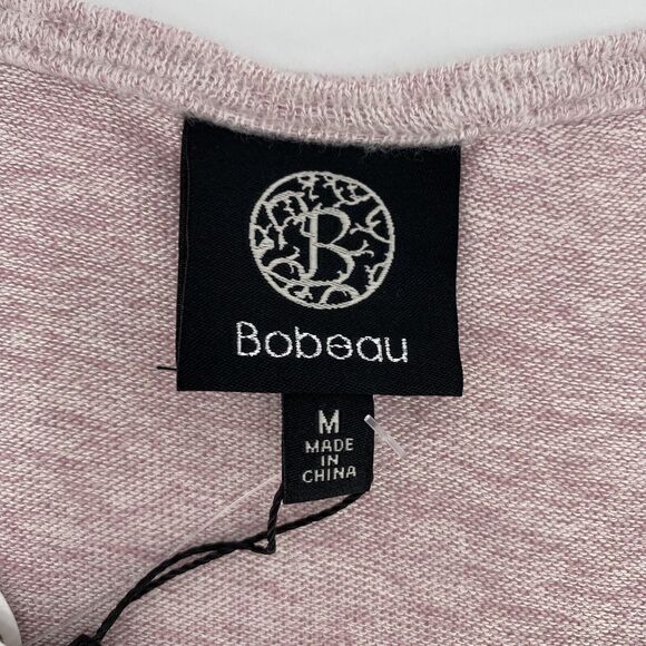 Bobeau Women's Knit V-Neck Pullover Top Medium Angel Wing/Pink NWT Boho Peasant - Picture 7 of 8